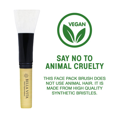 Bella Vita Organic Mini Face Pack Brush 4.2Inch